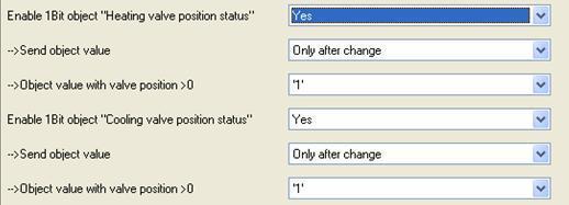 Only after change No, update only: The status is always updated but not sent. Always response: The status is always sent regardless whether the status changes.