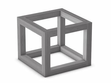 Translations, Reflections, and Rotations This photo shows a classic optical illusion called the Necker Cube. It's an example of an impossible object.