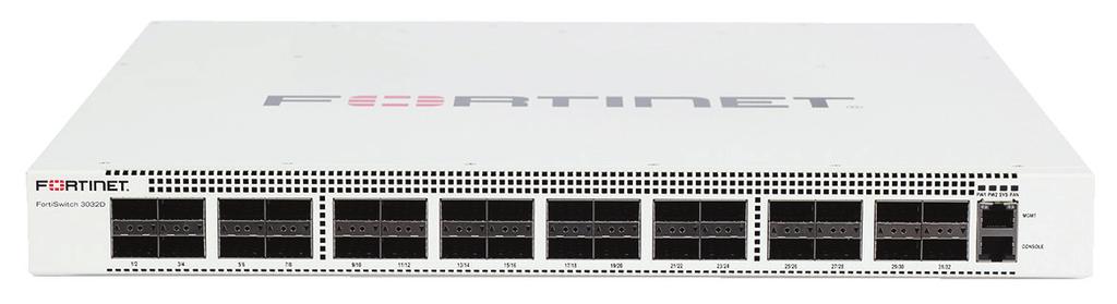 SPECIFICATIONS Hardware Specifications Total Network Interfaces (Proposed) 24x GE/10 GE SFP+ ports 48x GE/10 GE SFP+ ports, 4x 40 GE QSFP+ ports FORTISWITCH 1024D FORTISWITCH 1048D FORTISWITCH 1048E