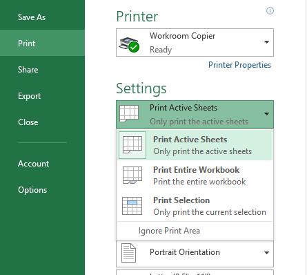 Printing Once you have created your worksheet, you may want to print it for your records or for an important meeting.