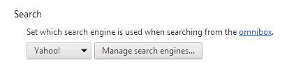 4.4.Setting Default Search Engine The address bar in Comodo Dragon acts as search box as well. You can set the default search engine that the address bar should use for your searches.