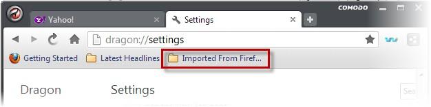 Click 'Import', a confirmation about successful importing process will be displayed. Imported bookmarks appear as a sub-folder within the "Other bookmarks" folder at the end of the bookmarks bar. 4.