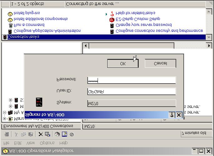 Use either of these techniques to expand the options for the server shown in Figure 1: Single-click the plus sign inside the square next to the system name (M270 in the figure).