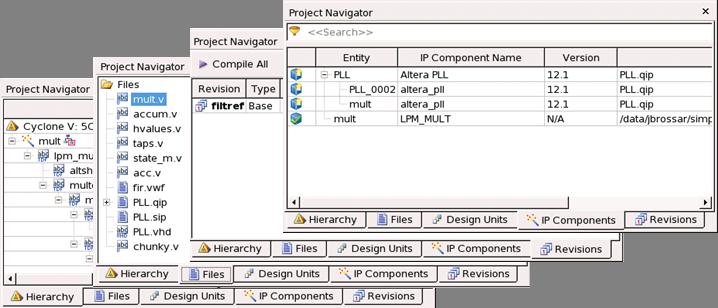 QII52012 Figure 1-2: Basic Project Directory (Gray Files and Directories Optional) Viewing Basic Project Information 1-3 Viewing Basic Project Information View basic information about your project in