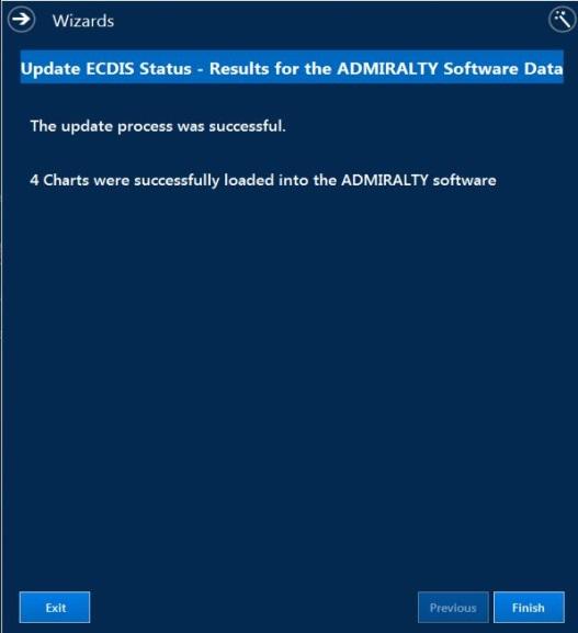Updating AVCS ECDIS status via disk The application can be used to maintain a record of you ECDIS update status for AVCS ENCs.