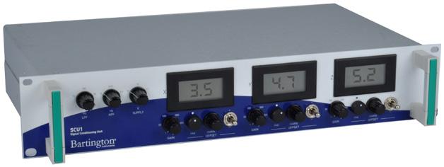 Data Acquisition and Conditioning Units SCU1 Signal Conditioning Unit The mains powered SCU1 is a combined power supply, display and analogue conditioning unit for use with most Bartington magnetic