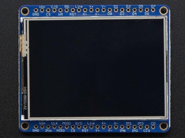 Pinouts The 2.8" TFT display on this breakout supports many different modes - so many that the display itself has 50 pins.