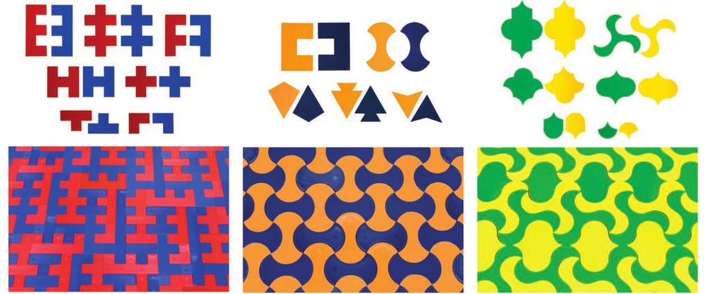 Tessellating shapes ARE THE PERFECT INTEGRATION OF MATHS, LANGUAGES AND THE ARTS.