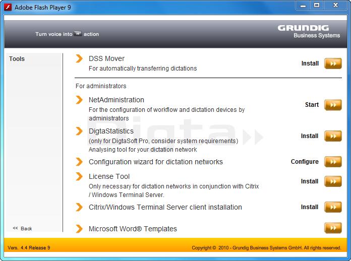 Licence management service If DigtaSoft Pro is being installed on a server for WTS, Citrix presentation server or DigtaSoft Pro is being installed with a concurrent licence, the licence management