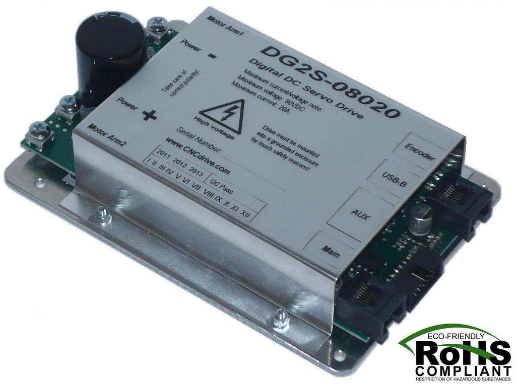 DG2S series DC Servo drive User s Manual and Installation Guide Contents 1. Safety, policy and warranty. 1.1. Safety notes. 1.2. Policy. 1.3. Warranty. 2. Electric specifications. 2.1.Operation ranges.