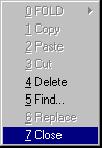 1 Program editing (continued) 1.4.3 Close editor This command saves on the hard drive the changes made in the editor and loads them into the real--time system. The program window is then closed.