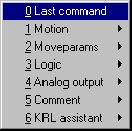 User Programming 2.1 Last command This instruction allows you to enter the last command executed, with suggested values already entered in the input boxes.