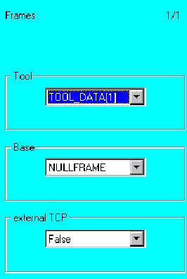 User Programming The coordinates of the auxiliary point must be saved manually before conclusion of the motion command; they are not automatically saved.