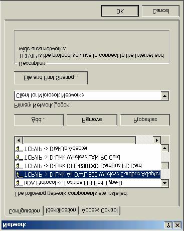 Wireless Network In Windows 98 and Windows ME Go to Start menu > Settings > Control