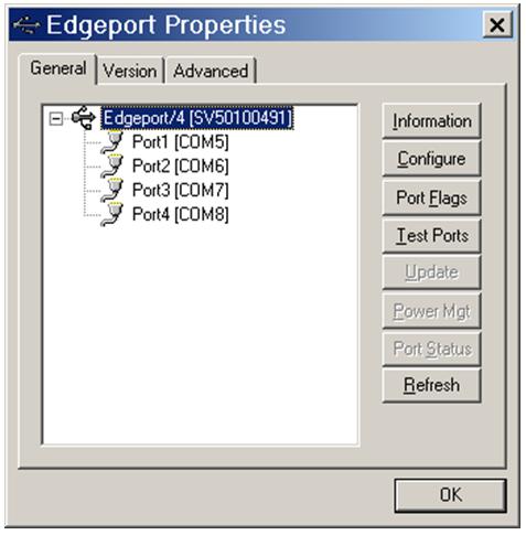 Edgeport configuration utility The following instructions apply to all Windows operating systems.