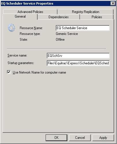 Active-Passive DME Cluster Service Before running the application wizard, you must create the Registry Key for the DME Service on all cluster nodes, otherwise you will need to restart the DME Service