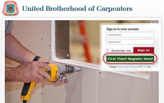 Carpenters.org Member Information The Carpenters.org website provides the ability for good standing Members to create an account within the website.