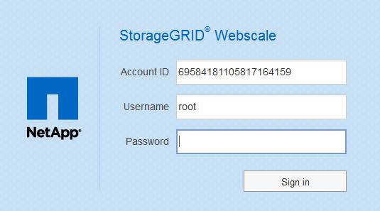 Using the Tenant Management Interface 9 2. Type the username in the Username field. For example, if you are signing in as the root user, type root. 3.