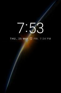 Clock Using Clock Widget You can use clock widget to decorate your home screen. (1) Press and hold the home screen. (2) Open WIDGETS ->Clock. (3) Select from Analogue clock and Digital clock.