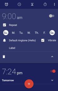 time, ringtone, repetitions, and more. Enable or disable an alarm: Touch the switch next to an alarm.