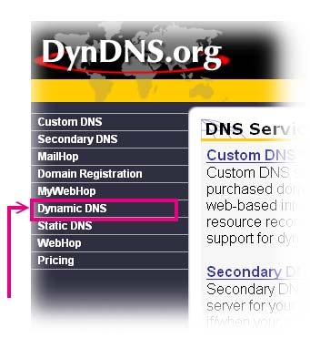 DDNS service. (7).