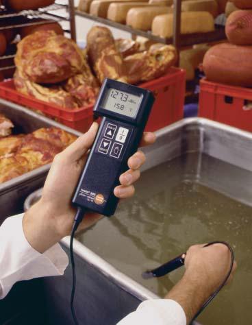 33 Compact conductivity/ C measuring instrument With range of probes testo 240 testo 240 is a complete conductivity measuring instrument and a high standard thermometer combined in one compact,