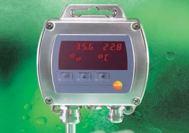 35 hygrotest The humidity transmitter Optimum ambient conditions and process monitoring 2 output channels, 4-20 ma each (2 wire) 2 %RH (1%RH optional) Humidity parameter