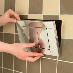 through 6/3 litre dual flush operation. Built into a wall or duct, it is ideal for minimal space as access is gained through the flush plate.