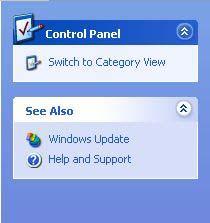 Control Panel Prebacivanje prikaza Control Panela po