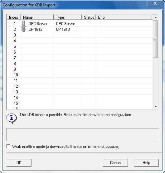 4.1 "Station Configuration Editor" Setting the online or offline mode The current mode is displayed in the in the title bar of the "Station Configuration Editor".