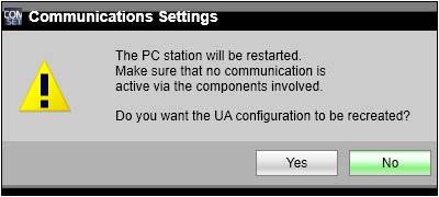Follow the steps below if you want to recreate an OPC UA configuration: 1. Go to "SIMATIC NET Configuration" > "OPC settings" > "OPC UA certificates" in the tree structure. 2.