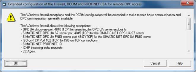 4.7 DCOM configuration OPC client/server operation 3. In the detailed window, click the "Allow.