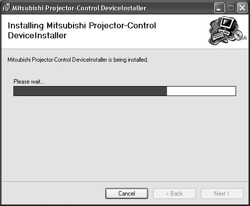 How to remove Mitsubishi Projector Control Device Installer Select [Start]