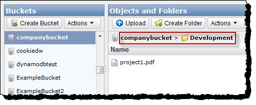 An Example: Using IAM policies to control access to your bucket Background: Basics of Buckets and Folders The Amazon S3 data model is a flat structure: you create a bucket, and the bucket stores