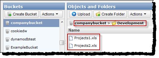 An Example: Using IAM policies to control access to your bucket b. Open the Amazon S3 console at https://console.aws.amazon.com/s3/. c. In the Amazon S3 console, verify that Alice can see the list of objects in the Development/ folder in the bucket.