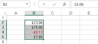 ITQ Level 1 Spreadsheet Software Exercise 57 - Currency Knowledge: It is useful to be able to format numbers as currency. This does not always have to be to two decimal places, e.g. if you wanted to show rounded figures, such as 32 rather than 32.