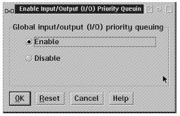 Enabling I/O Priority Queuing on zseries Processors At the HMC use the "Enable I/O Priority Queuing task" Available from the