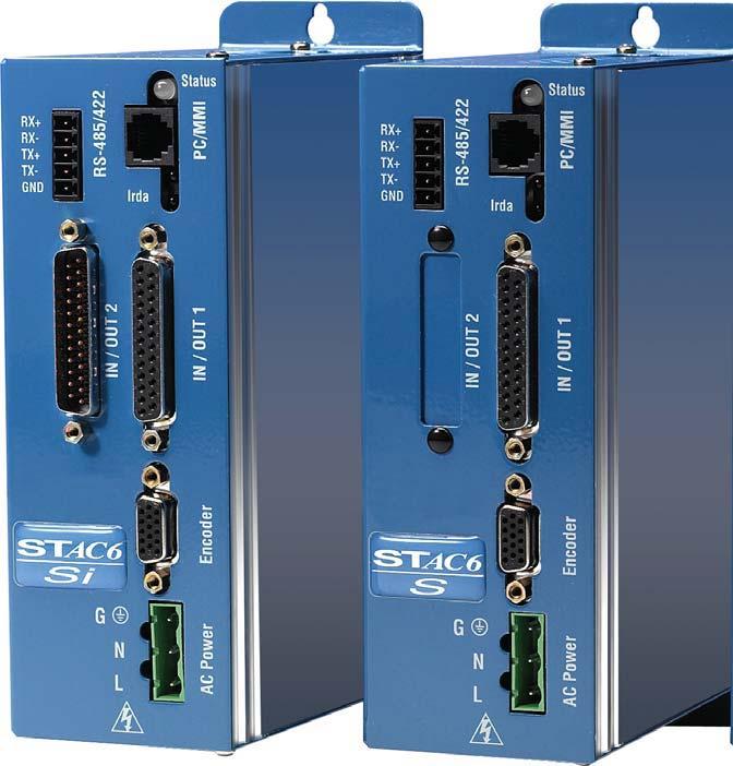 HIGH PERFORMANCE STEPPER DRIVES WITH AC POWER SUPPLY STAC6 Series Starts at 535 AC Power Supply Configuration Software and Programming Cables Included! Current Output.5 to 6.
