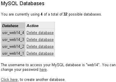 5 Databases 5.1 Overview This section will only be interesting for you if you run programs or CGI scripts that require a database.
