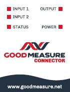 Step 2: Mount and connect the Connector hardware Refer to the wiring diagram specific to your installation or device as supplied. Contact your administrator or info@goodmeasure.net if in doubt.
