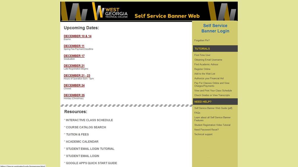 Accessing Banner-Self Service Banner Web Both options will
