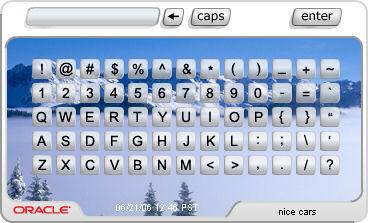 KeyPad The KeyPad is a customizable graphics keyboard, which can be used to enter Alpha Numeric and special character that can be entered using the traditional keyboard.