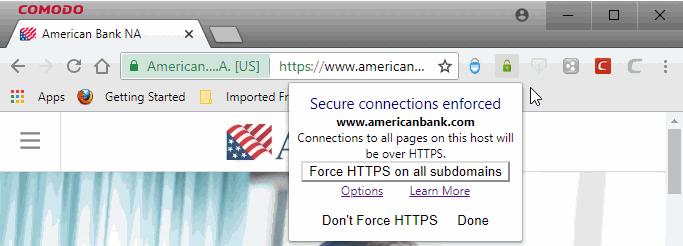 You will see this message if the webpage you are visiting a page over an HTTPS connection but the page is attempting to run non-secure elements.