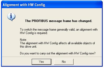 Another message frame type is defined in HW Config