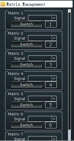 Choose the signal, then click Switch, the signal will be switched to the corresponding