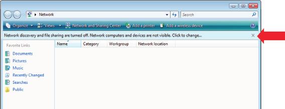2. The DVI Net ShareStation icon will appear under other devices on the Network window.