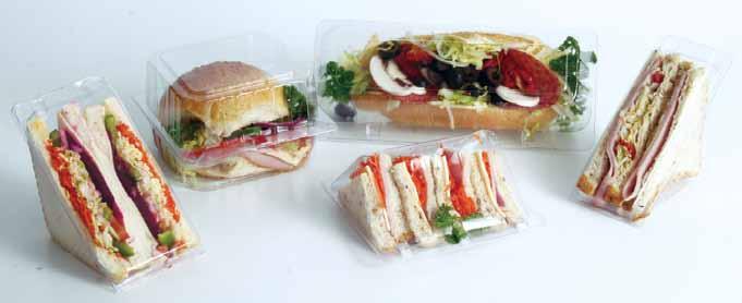 Small Sandwich Wedges 500 per ctn 4212000 E FOOD PKGING, & EVERGE GS & IN LINERS 1800 STREM D Great for bakery's, salads and hot food!