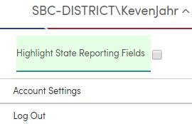 Chapter 3 Generating Standard Reports Lesson 2 User Options, Settings, Customize Home Page and HELP in Aeries You can edit your Aeries profile, highlight State Reporting Fields, customize the Home