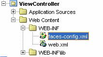 Step 5. Create the Control-Flow Diagram 1. In the application navigator, select the ViewController project and in the WenContent\WEB_INF folder open the faces-config.xml file. 2.
