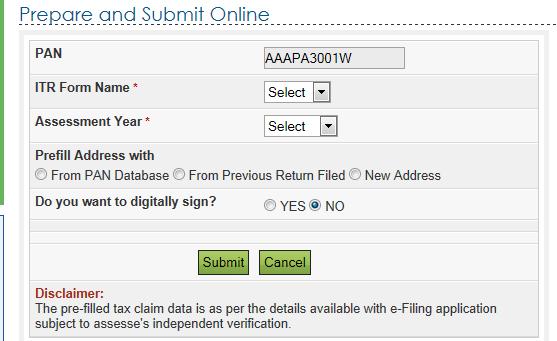For ITR 1, enter the details in the Personal Information tab, Income